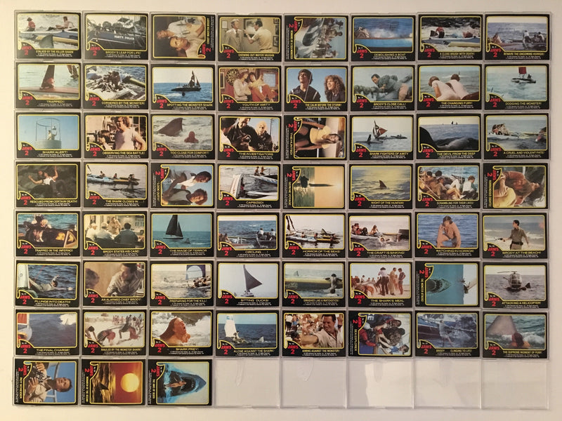 Jaws 2 Movie Vintage Trading Card Set 59 Cards No Stickers 1978 Topps   - TvMovieCards.com