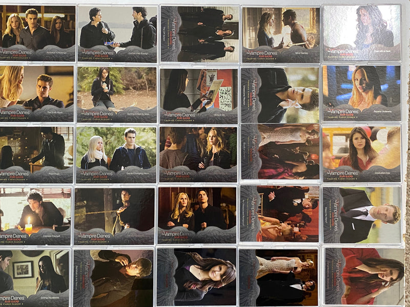 2016 Vampire Diaries Season 4 Silver Foil Parallel Base Trading Card Set 72 Card   - TvMovieCards.com