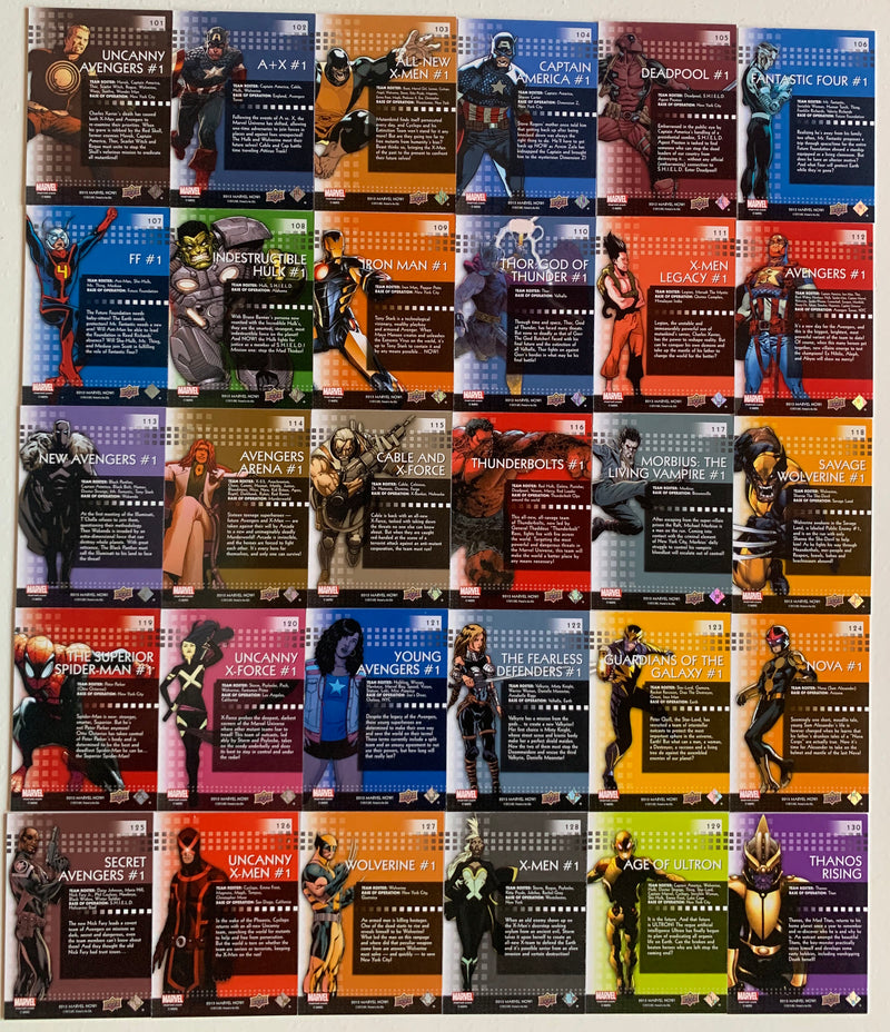 Marvel Now! Cutting Edge Covers Card Set 30 Cards Upper Deck 2014   - TvMovieCards.com