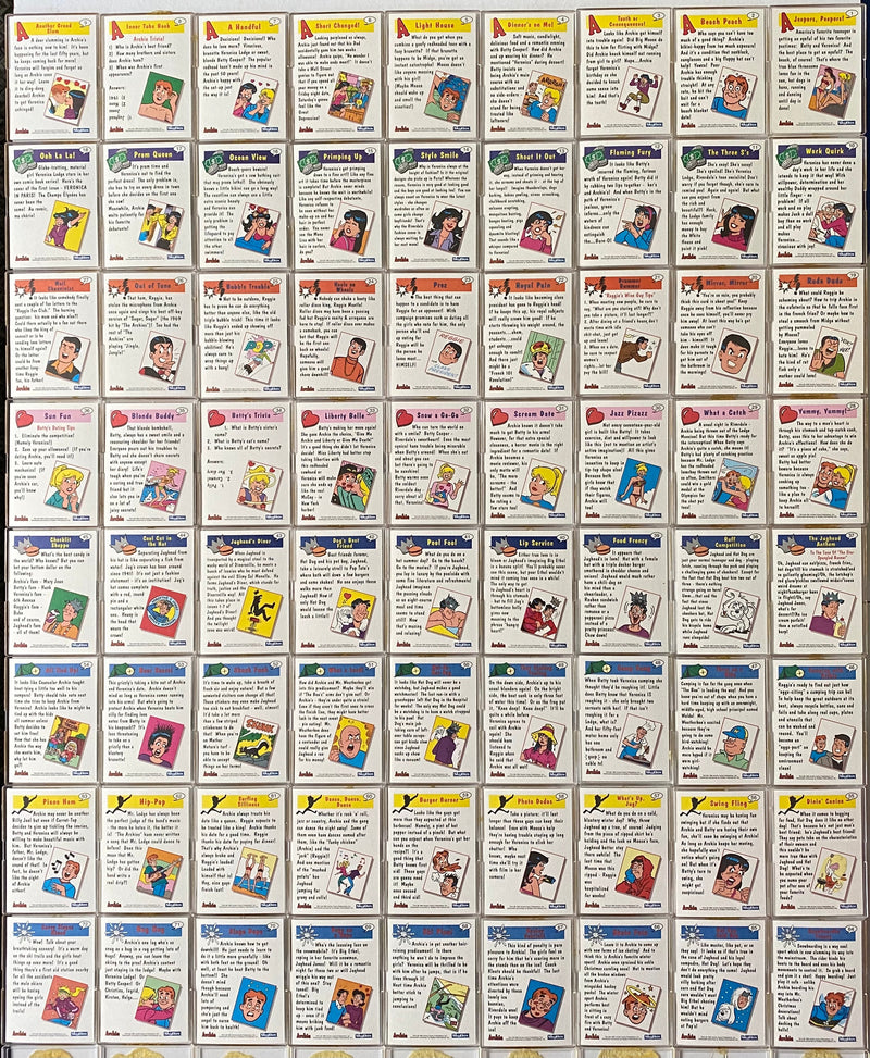 Archie Comic Base Trading Card Set 120 Cards Skybox 1992   - TvMovieCards.com