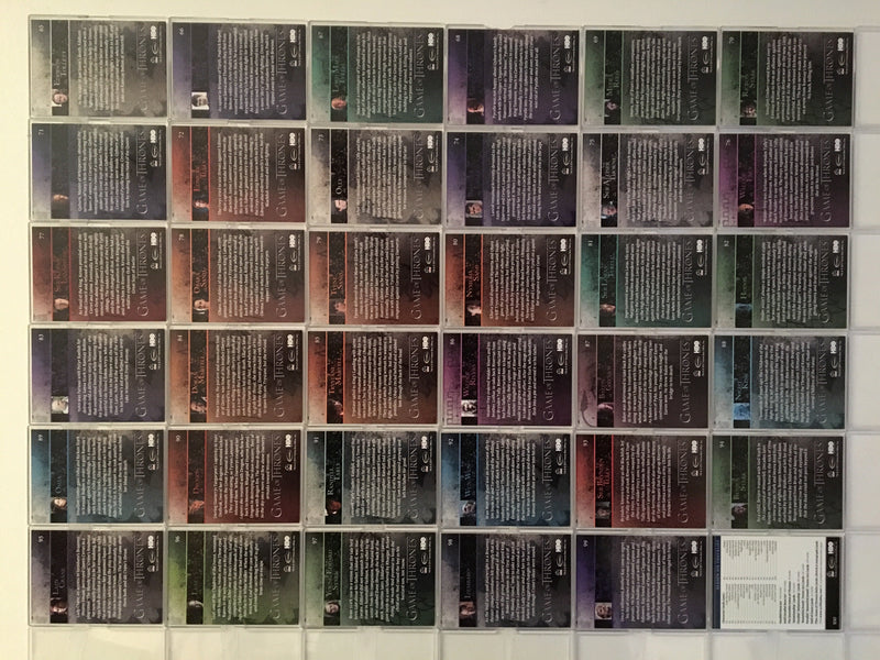 Game of Thrones Season 6 Trading Base Card Set of (100) 2017 Rittenhouse - TvMovieCards.com