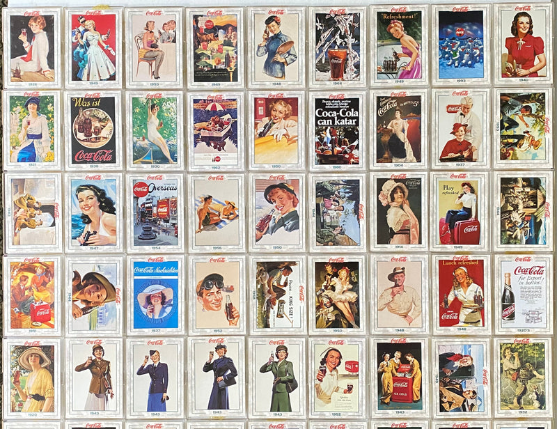 Coca-Cola Collection Series 2 Base Card Set 100 Cards Collect-a-Card 1994   - TvMovieCards.com