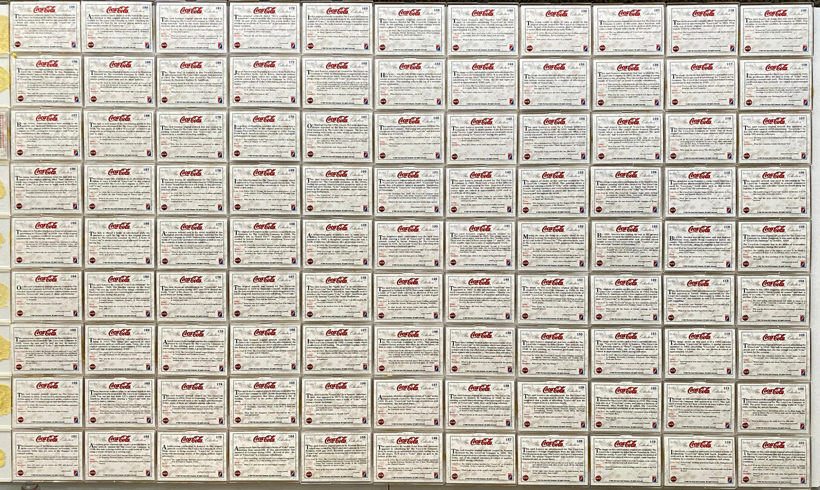 Coca-Cola Collection Series 2 Base Card Set 100 Cards Collect-a-Card 1994   - TvMovieCards.com