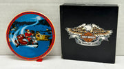 2008 Harley Davidson Ornament Mini Plate - Biker Santa 96871-08V   - TvMovieCards.com