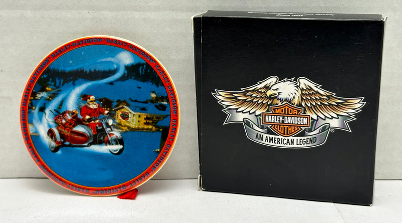 2008 Harley Davidson Ornament Mini Plate - Biker Santa 96871-08V   - TvMovieCards.com