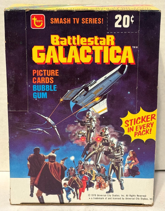 1978 Battlestar Galactica Vintage FULL 36 Pack Trading Card Box Topps - TvMovieCards.com