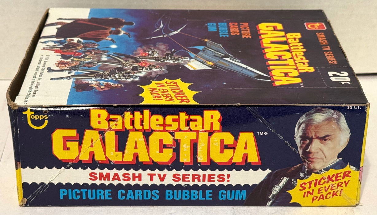 1978 Battlestar Galactica Vintage FULL 36 Pack Trading Card Box Topps - TvMovieCards.com