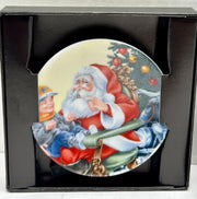 1998 Harley Davidson Ornament Mini Plate - Wishing With Santa 97904-99Z   - TvMovieCards.com