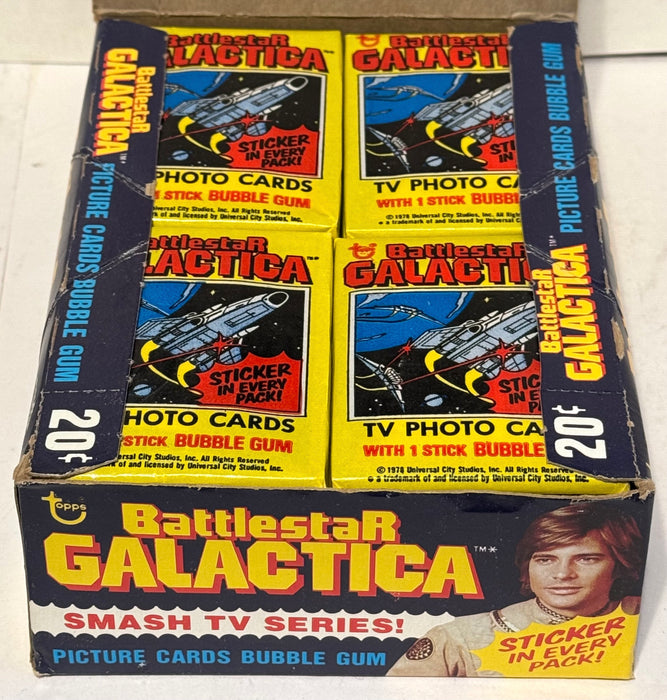 1978 Battlestar Galactica Vintage FULL 36 Pack Trading Card Box Topps - TvMovieCards.com