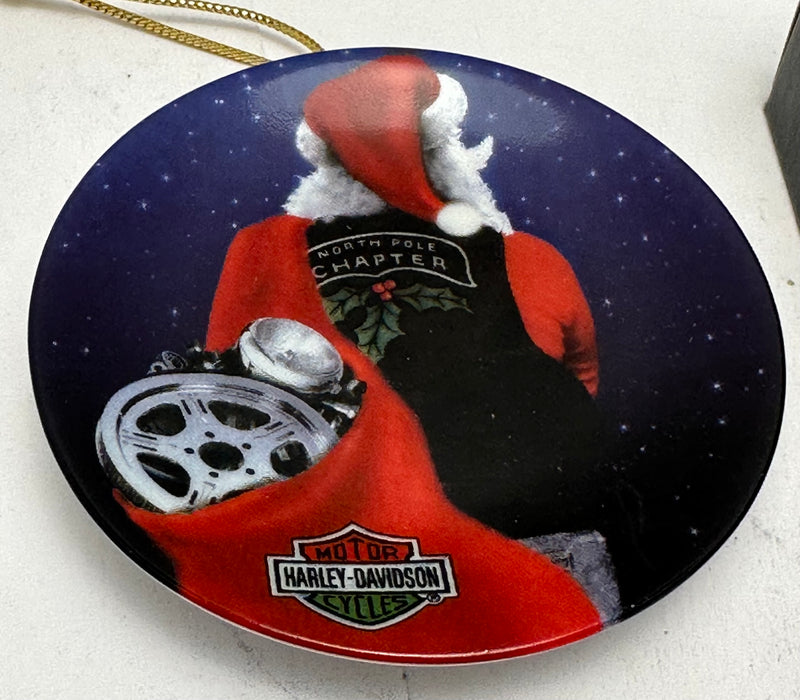 2003 Harley Davidson Ornament Mini Plate - Santa 97932-03V   - TvMovieCards.com