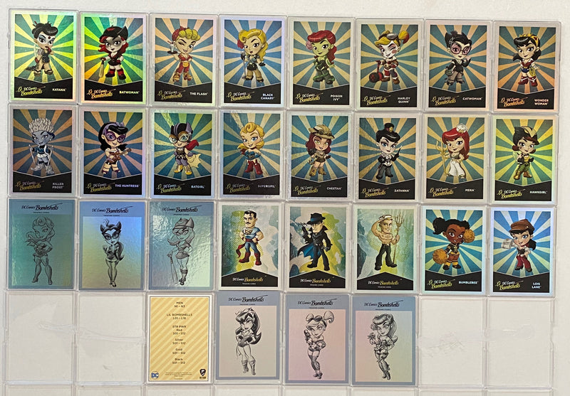 2017 DC Comics Bombshells Rainbow Foil Parallel Base/Chase (100) Card Set   - TvMovieCards.com