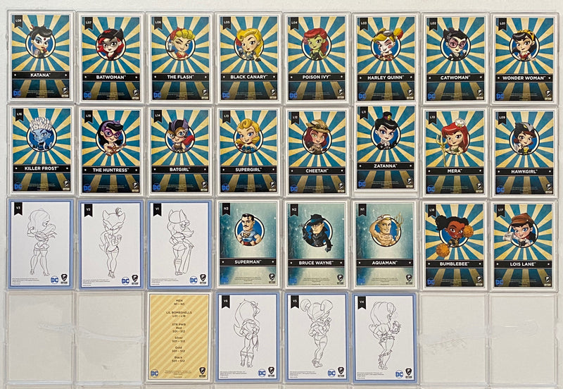 2017 DC Comics Bombshells Rainbow Foil Parallel Base/Chase (100) Card Set   - TvMovieCards.com