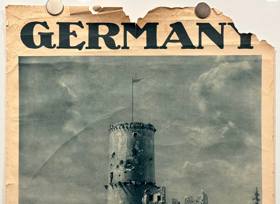 1930s Germany Original Travel Tourism Poster Godesburg Castle 19x29 - TvMovieCards.com