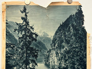 1930s Germany Original Travel Tourism Poster Bavarian Alps 19x29 - TvMovieCards.com
