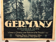 1930s Germany Original Travel Tourism Poster Bavarian Alps 19x29 - TvMovieCards.com