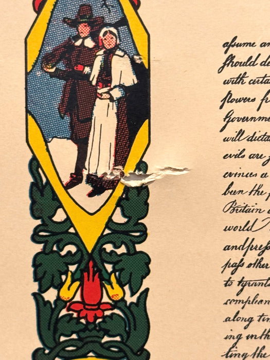 1942 World War II WW2 Original Propaganda Poster Declaration of Independence - TvMovieCards.com