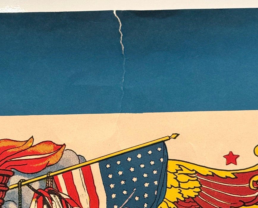 1942 World War II WW2 Original Propaganda Poster Declaration of Independence - TvMovieCards.com