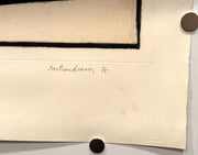 1987 Bertrand LAVIER "Untitled Modern Painting 3" Art Etching On Paper 40x53" - TvMovieCards.com