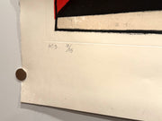 1987 Bertrand LAVIER "Untitled Modern Painting 3" Art Etching On Paper 40x53" - TvMovieCards.com