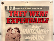 1950R They Were Expendable Original 1SH Movie Poster On Linen 27x41 John Wayne - TvMovieCards.com