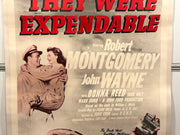 1950R They Were Expendable Original 1SH Movie Poster On Linen 27x41 John Wayne - TvMovieCards.com