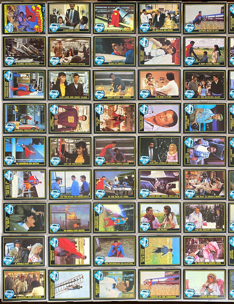 1983 Superman 3 Movie Vintage Base Card Set 99 Cards Topps - TvMovieCards.com