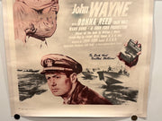 1950R They Were Expendable Original 1SH Movie Poster On Linen 27x41 John Wayne - TvMovieCards.com