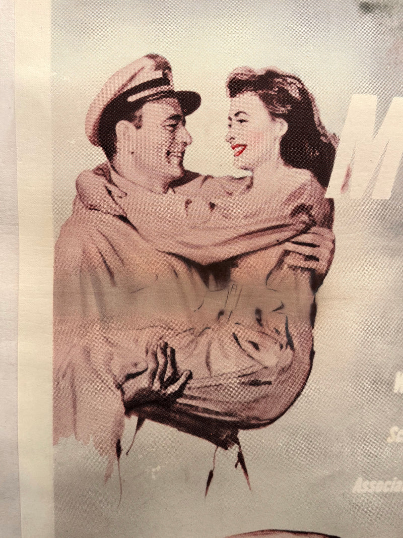 1950R They Were Expendable Original 1SH Movie Poster On Linen 27x41 John Wayne - TvMovieCards.com