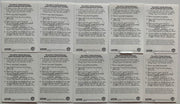 Simpsons Series 1 Tattoos Chase Card Set 10 Cards Skybox 1993 / Few damaged back - TvMovieCards.com
