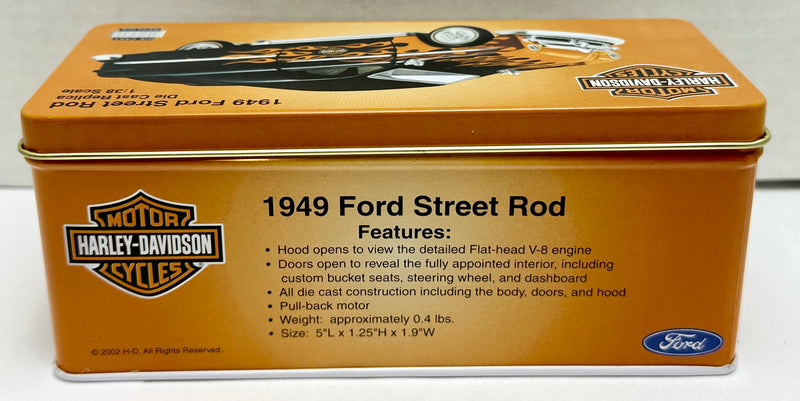 Harley Davidson Diecast 1949 49' Ford Street Rod 1/38 Scale 96942-03V NIB   - TvMovieCards.com