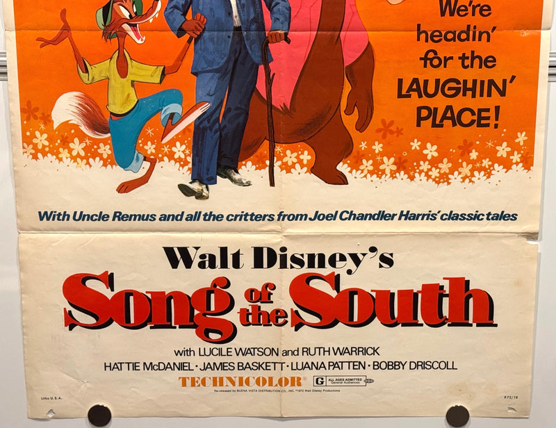 1972R Song of the South Original 1SH Movie Poster 27 x 41 Ruth Warrick Bobby Dri - TvMovieCards.com