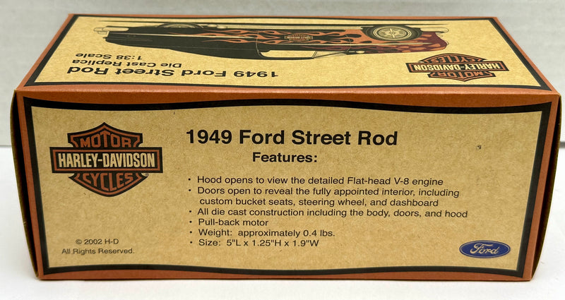 Harley Davidson Diecast 1949 49' Ford Street Rod 1/38 Scale 96942-03V NIB   - TvMovieCards.com