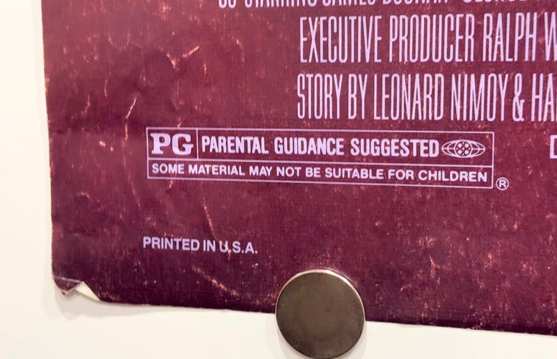 1986 Star Trek IV The Voyage Home 1SH Movie Poster 27 x 41 William Shatner - TvMovieCards.com