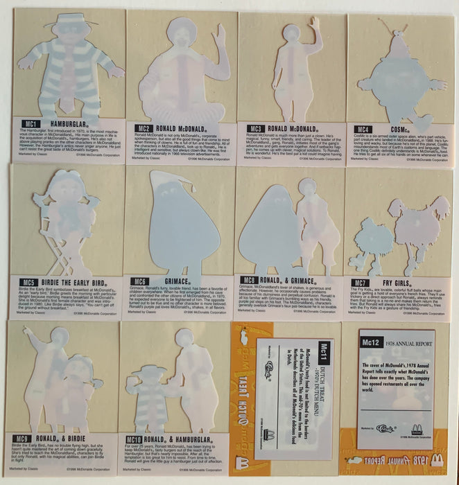 1996 McDonalds Premiere Cel Chase Card Set  20 Cels MC1 -MC20  Classic Cards   - TvMovieCards.com