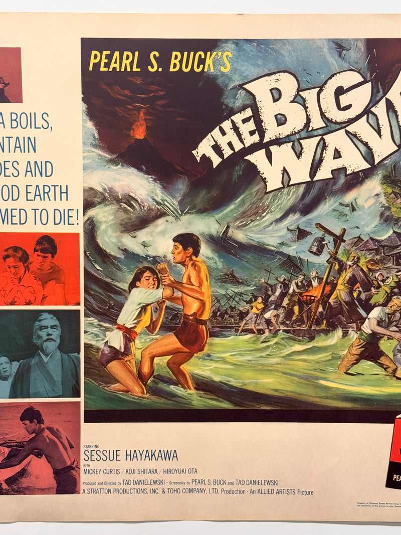 1962 The Big Wave 1/2 Half Sheet Movie Poster 22 x 28 Sessue Hayakawa - TvMovieCards.com