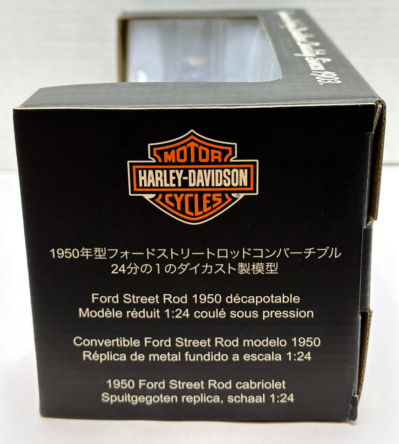Harley Davidson Diecast 1950 Ford Street Rod Convertible 96821-07V NIB   - TvMovieCards.com