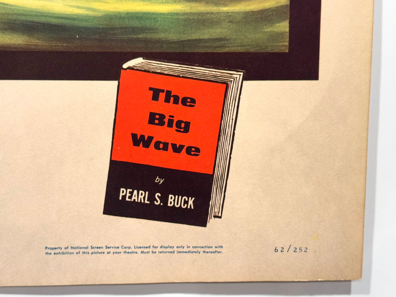 1962 The Big Wave 1/2 Half Sheet Movie Poster 22 x 28 Sessue Hayakawa - TvMovieCards.com