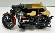 Harley Davidson 1933 Black Motorcycle Sidecar Coin Bank 1/12 Diecast 99198-94V   - TvMovieCards.com