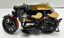 Harley Davidson 1933 Black Motorcycle Sidecar Coin Bank 1/12 Diecast 99198-94V   - TvMovieCards.com
