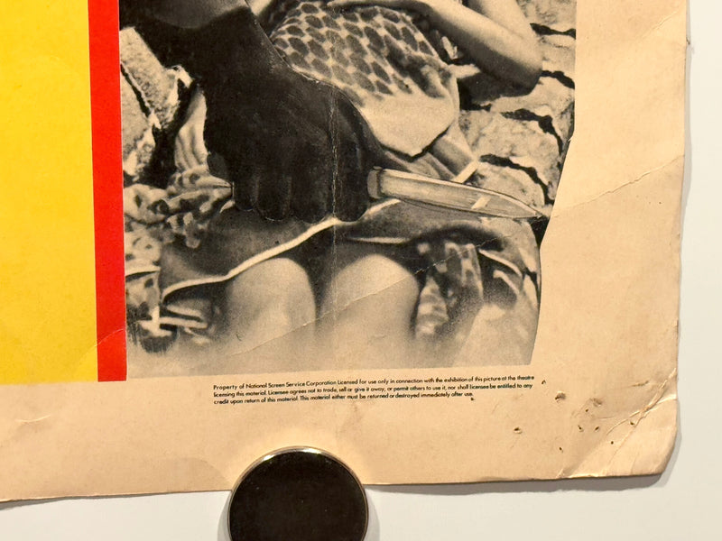 1971 Cat O'Nine Tails Original 1/2 Half Sheet Movie Poster 22x28 James Franciscu - TvMovieCards.com