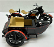Harley Davidson 1933 Black Motorcycle Sidecar Coin Bank 1/12 Diecast 99198-94V   - TvMovieCards.com
