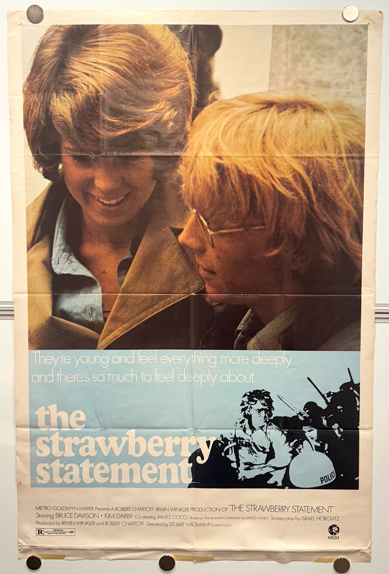 1970 The Strawberry Statement Original 1SH Movie Poster 27x41 Bruce Davison - TvMovieCards.com