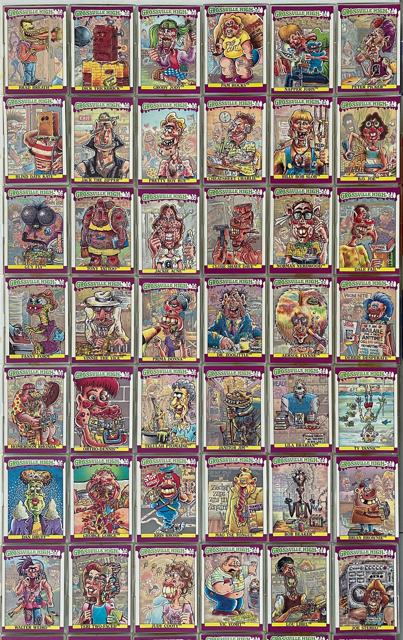1986 Grossville High Base Trading Card Set of 66 Cards Fleer   - TvMovieCards.com