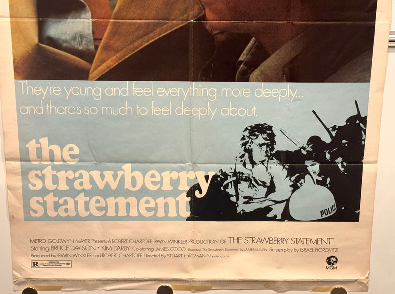 1970 The Strawberry Statement Original 1SH Movie Poster 27x41 Bruce Davison - TvMovieCards.com