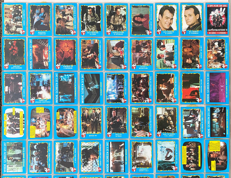 1989 Ghostbusters II Movie Base Trading Card Set 88 + 11 Sticker Cards Topps   - TvMovieCards.com