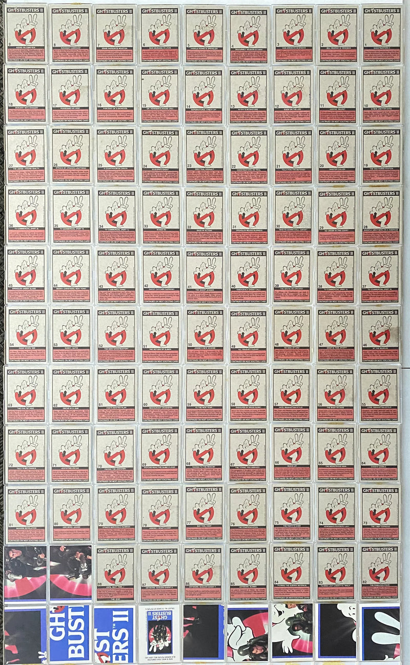 1989 Ghostbusters II Movie Base Trading Card Set 88 + 11 Sticker Cards Topps   - TvMovieCards.com