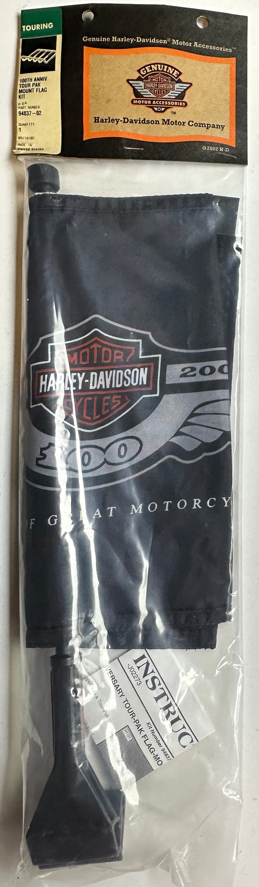 2003 Harley Davidson Genuine 100th Anniversary Flag Tour Pak Mount 94837-02   - TvMovieCards.com