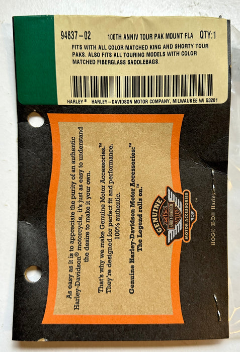 2003 Harley Davidson Genuine 100th Anniversary Flag Tour Pak Mount 94837-02   - TvMovieCards.com