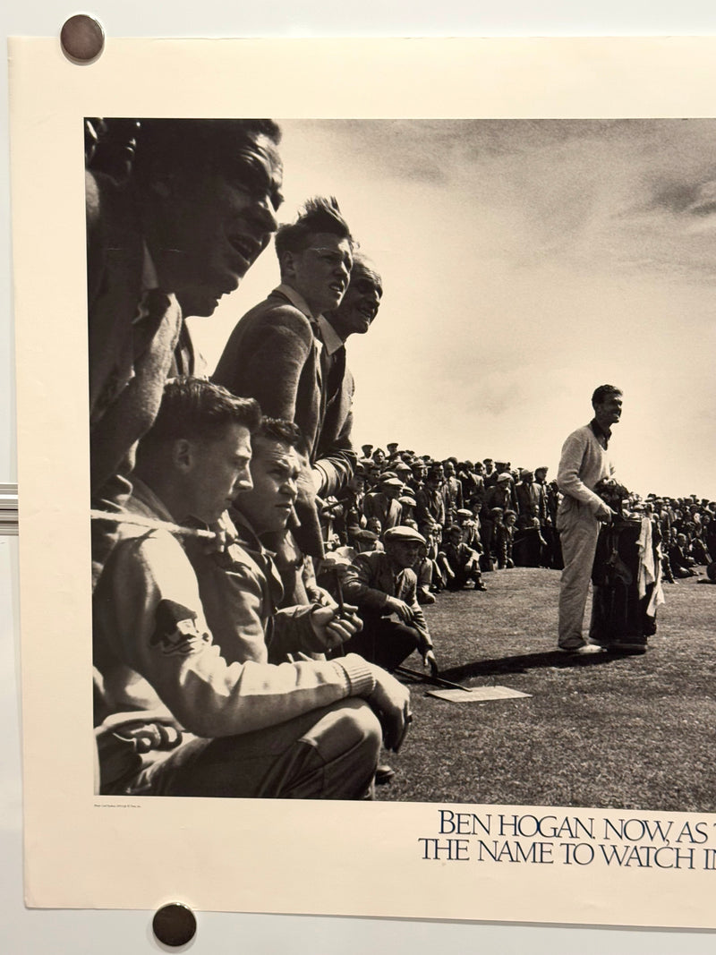 Ben Hogan "The Name To Watch In Golf" 1953 British Open Poster 24 x 33 - TvMovieCards.com