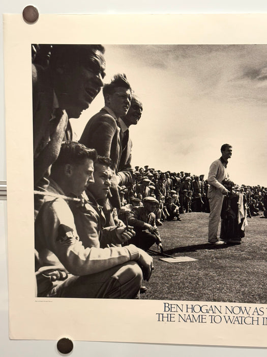 Ben Hogan "The Name To Watch In Golf" 1953 British Open Poster 24 x 33 - TvMovieCards.com